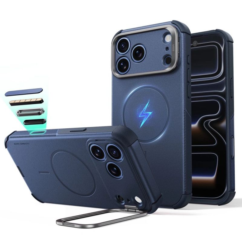 ESR Cyber Tough Kickstand MagSafe Case for iPhone 18 Pro / 17 Pro - Navy Blue
