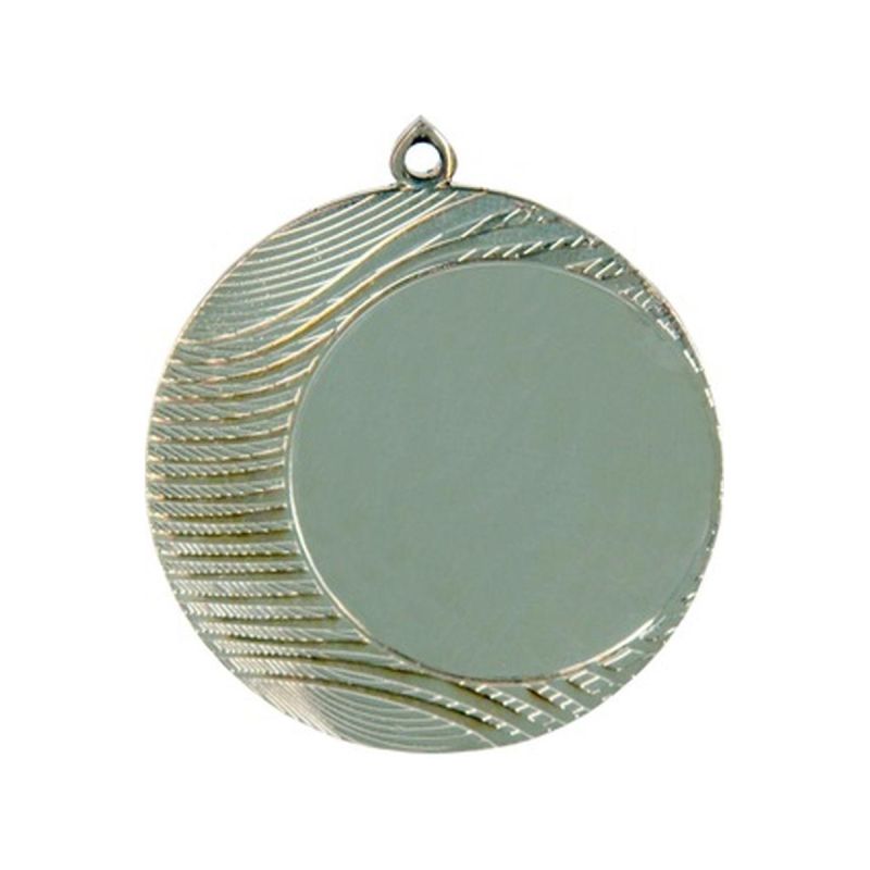 Silver medal with space for a 50 mm emblem - steel medal