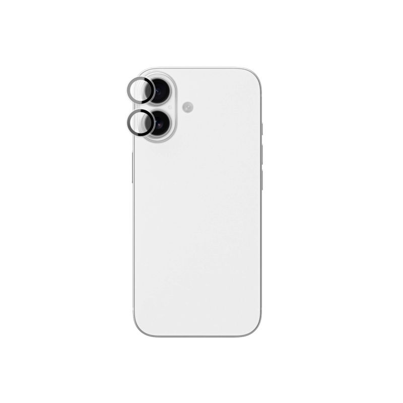 AmazingThing Lens Glass for iPhone 17 with Black Aluminum Frame