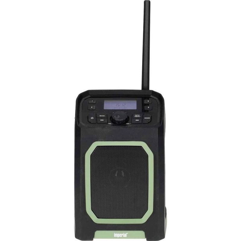 Imperial DABMAN OR 5 mobiele DAB+/FM buitenradio Portable Digital Black, Green