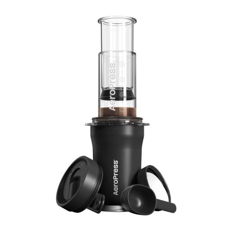 Go Plus Coffee Maker with Thermal Mug, Black, AeroPress