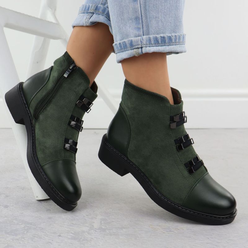 M. Daszyński Stivali Suede-Look Lined Ankle M.Daszyński