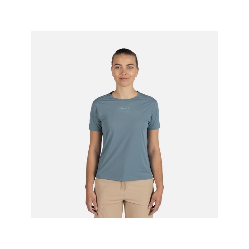 Women's Running T-Shirt ROSSIGNOL W Sidelhorn Tee blue