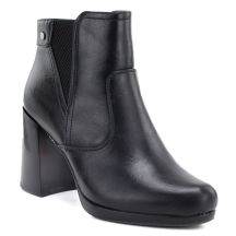 M. Daszyński Stivali ankle with block heel and platform, insulated, M.Daszyński