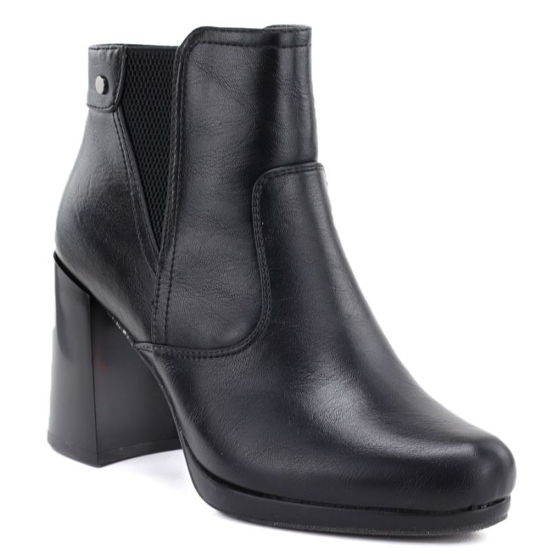 M. Daszyński Stivali ankle with block heel and platform, insulated, M.Daszyński