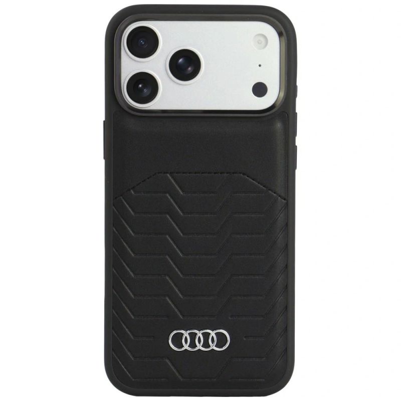 Audi GT Synthetic Leather MagSafe Case for iPhone 18 Pro Max / 17 Pro Max - Black