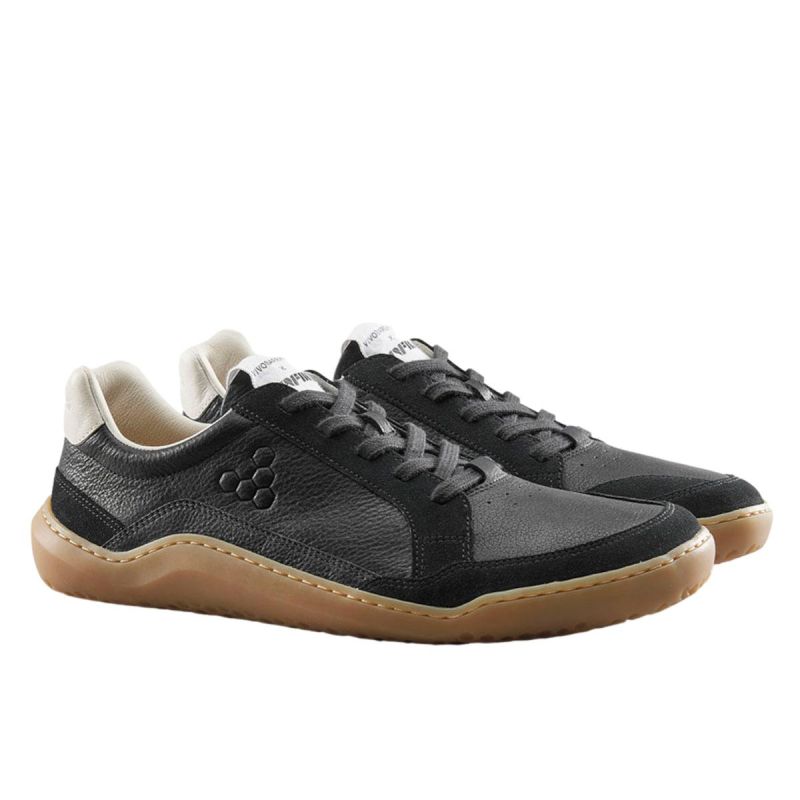 Vivobarefoot GOBI II SNEAKER PREMIUM LEATHER MENS OBSIDIAN shoes (309660-01)
