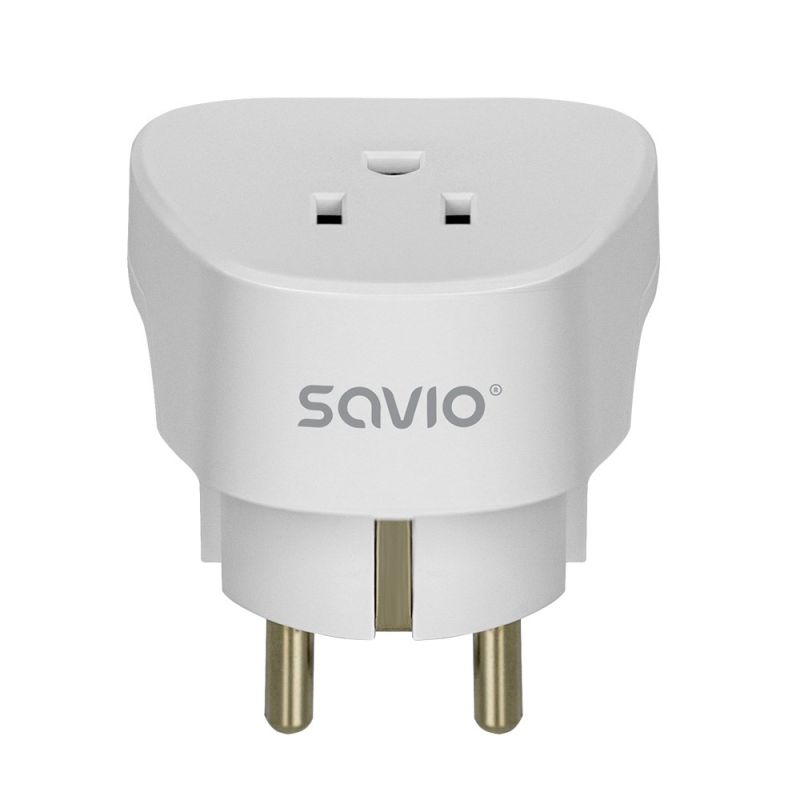SAVIO TRAVEL ADAPTER, US SOCKET – EU PLUG AP-01