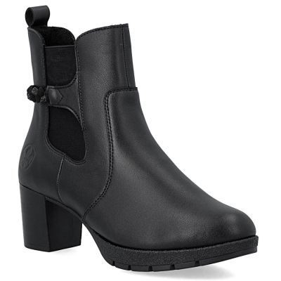 Rieker Stivali leather ankle with heels, insulated, Rieker