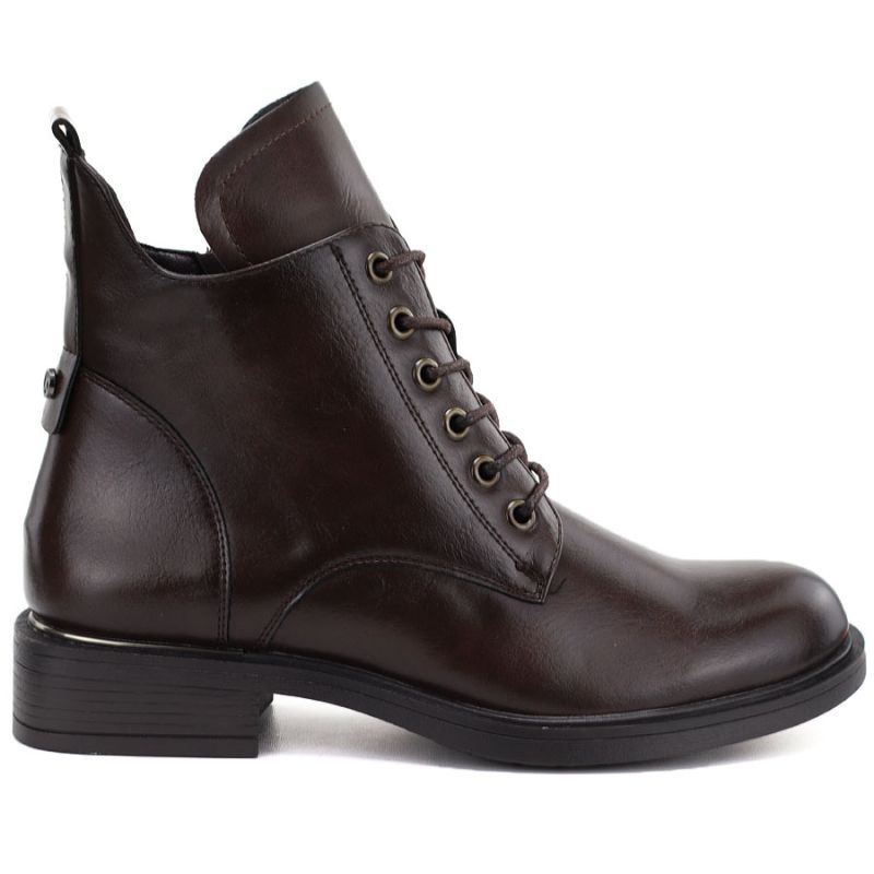 Women's insulated brown worker boots Vinceza 58677