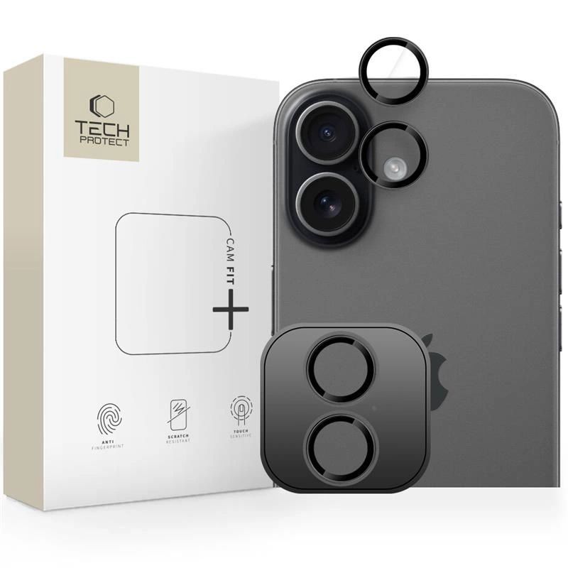 Tech-Protect Camring Fit+ Camera Cover for iPhone 17 - Black