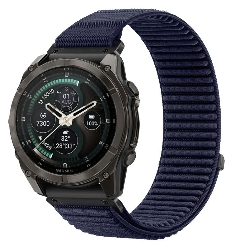 Tech-Protect NylonLoop Strap for Garmin Fenix 5X / 5X Plus / 6X / 6X Pro / 7X / 8 / 8 Pro / 9 / 9 Pro (51 mm) – Navy Blue