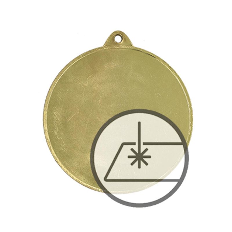 Medal with engraving on laminate
