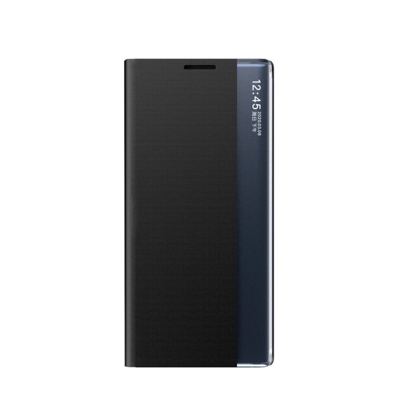 New Sleep Case Cover with Flip and Stand for Samsung Galaxy S25 Edge - Black