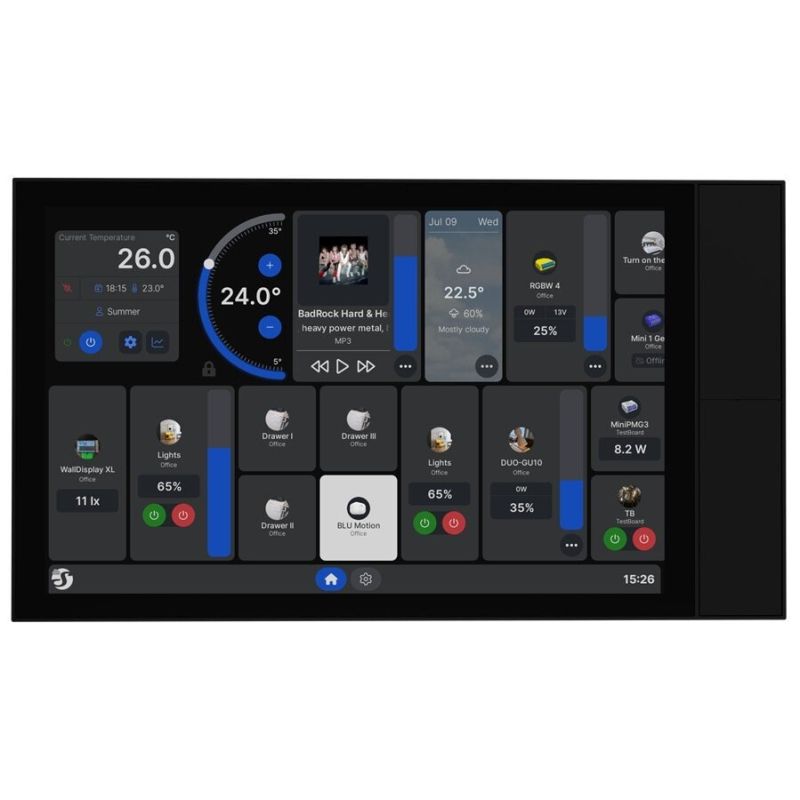 Shelly Wall Display XL Control Panel, Black
