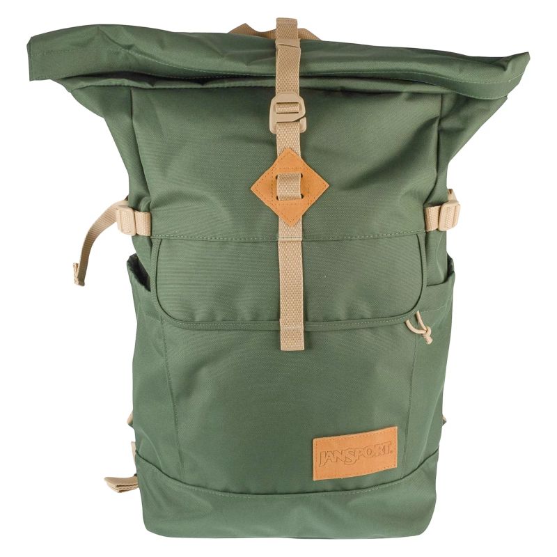 JanSport Hatchet Rolltop Backpack EK0A5BLG2T3 Green One size