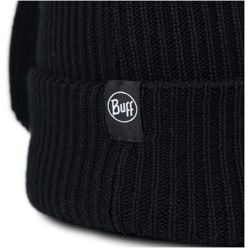 Kids’ Hat BUFF KNITTED BEANIE FUN RABBIT BLACK, One Size
