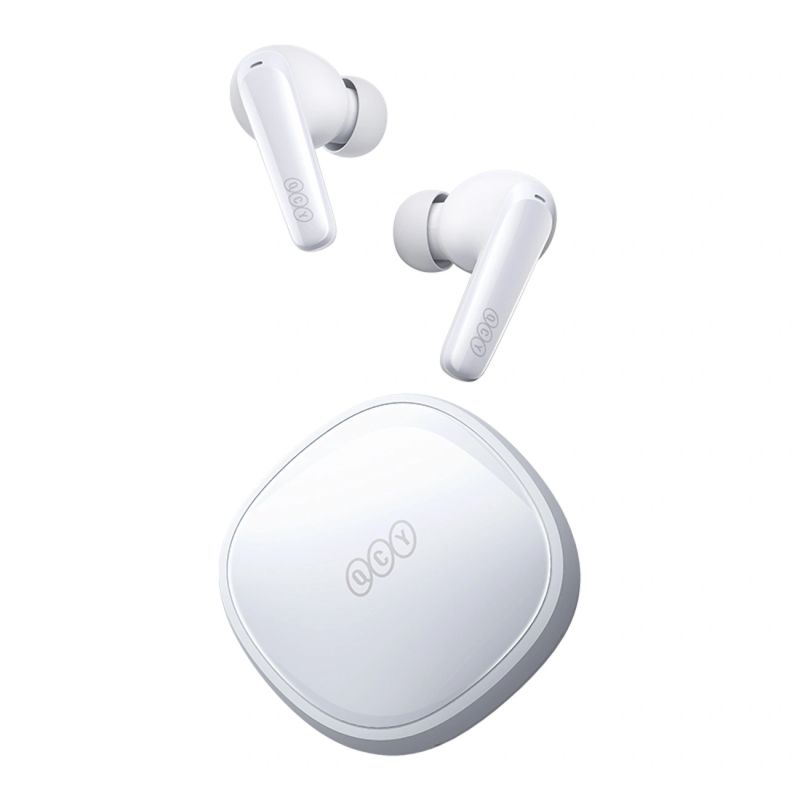 QCY T13X In-Ear Headphones with ENC IPX5 Bluetooth 5.3 - White