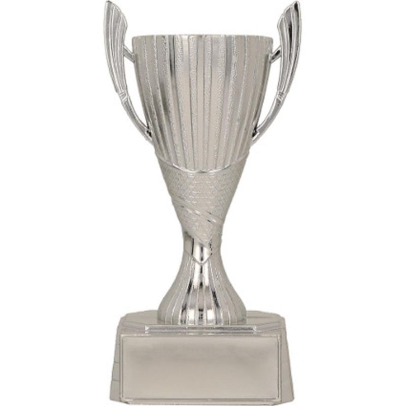 Silver plastic cup SILA