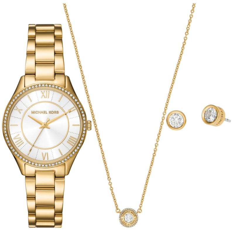 Michael Kors Lauryn Women's Watch + Jewelry MK4849SET + BOX