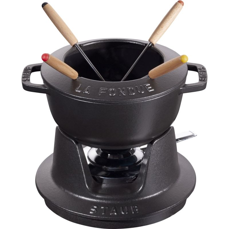 Staub Fondue Set – 16 cm, Black