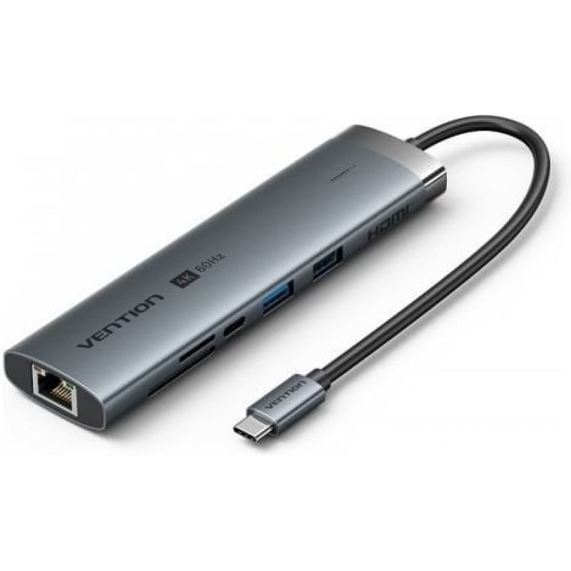 Vention 9-in-1 USB-C Docking Station 4K 60Hz 100W PD 0.15m