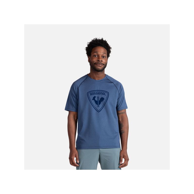 ROSSIGNOL Westweg Shield Tee Men's T-Shirt, Navy Blue