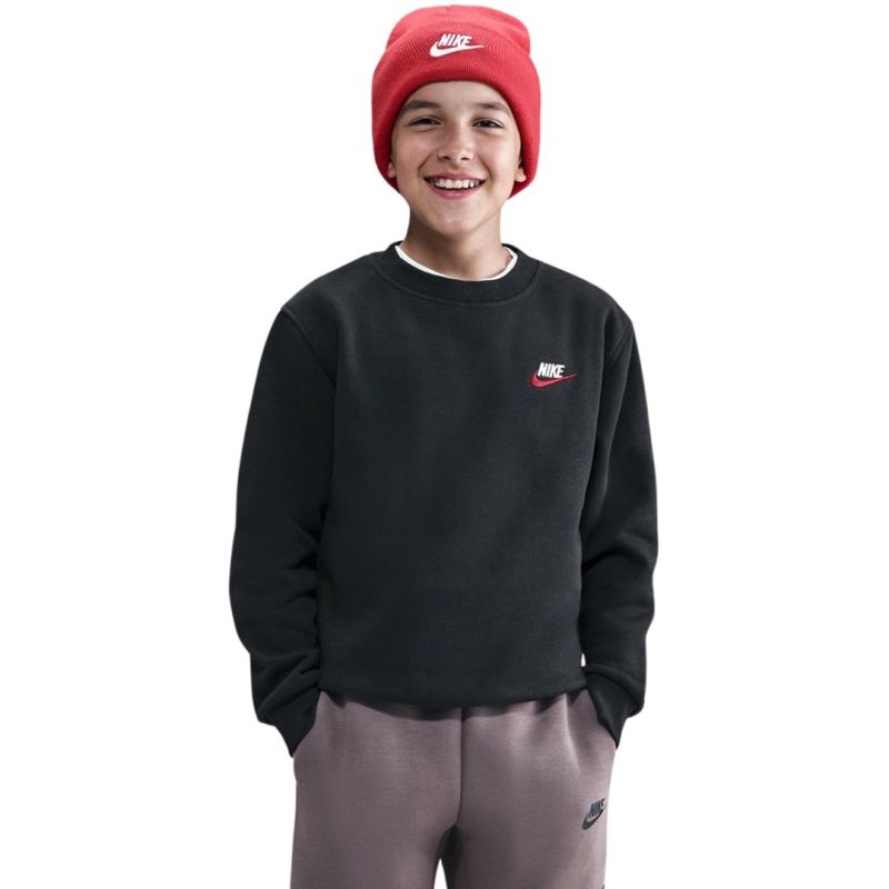 Nike Sportswear Club Fleece Kids' Sweatshirt Black FD3006 012 L