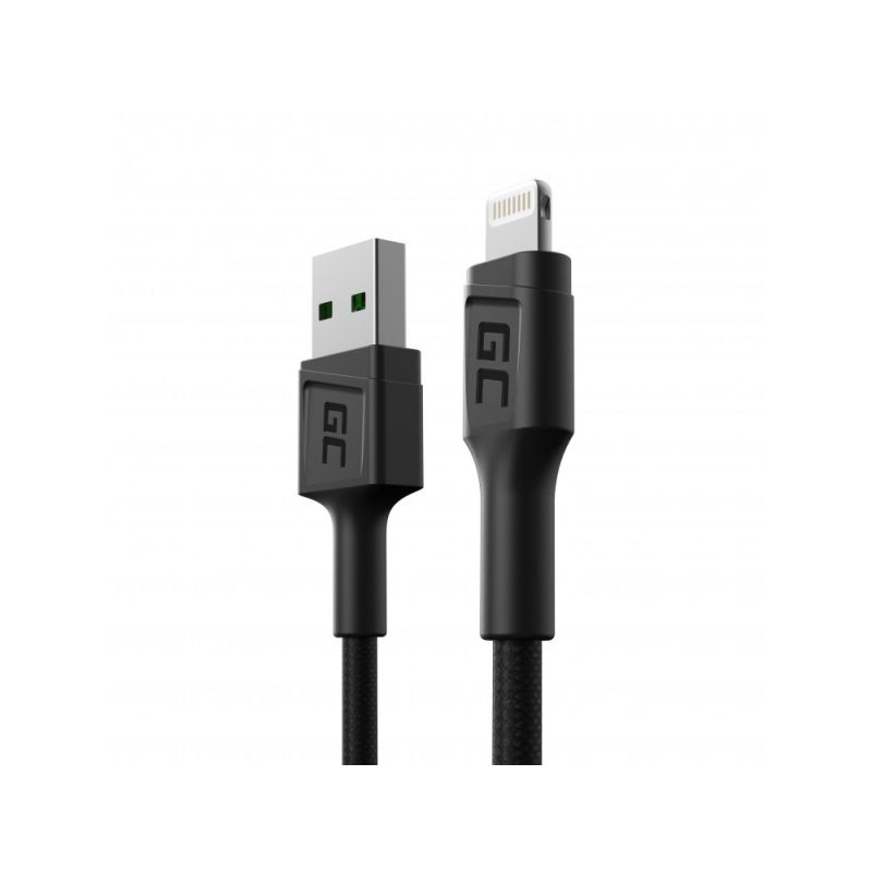 GREEN CELL KABGC24 GC POWERSTREAM USB-A - LIGHTNING CABLE 30CM, FAST CHARGING