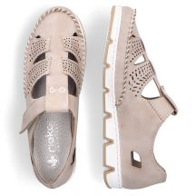 Rieker Scarpe leather velcro openwork