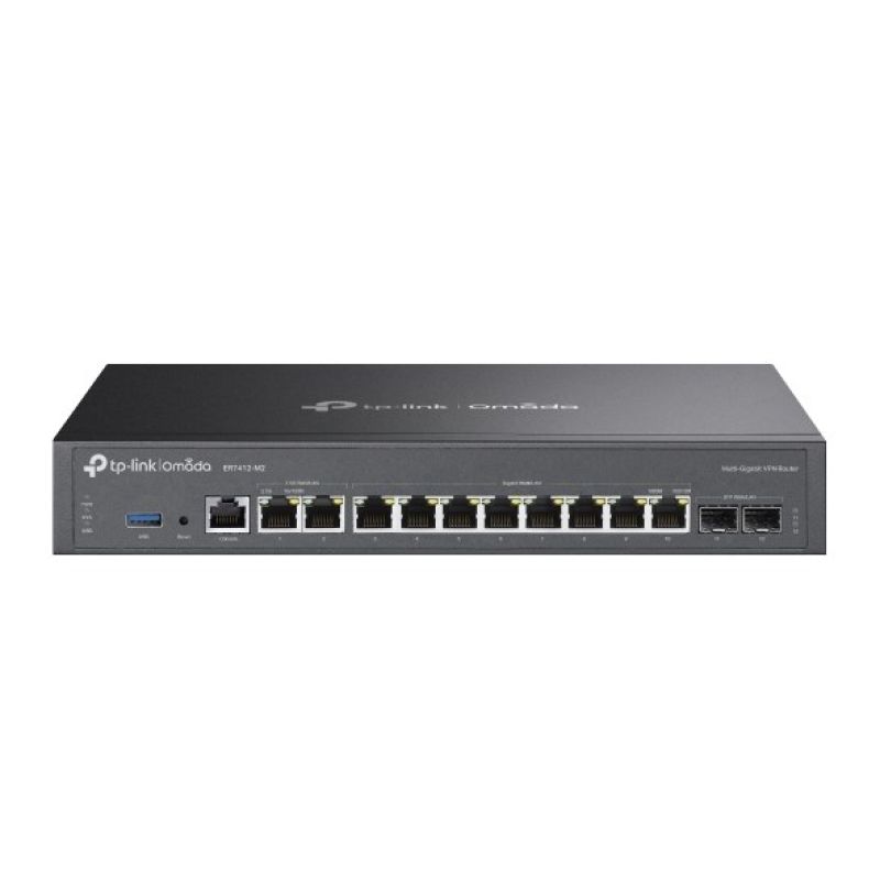 TP-Link Omada ER7412-M2 router 2.5 Gigabit Ethernet, Gigabit Ethernet Black