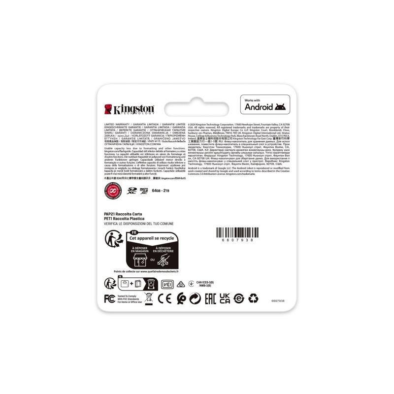 KINGSTON microSDXC Canvas Go Plus 128GB + Adapter