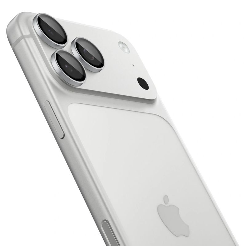 Spigen Optik Pro GLAS.TR EZ FIT 2-Pack Tempered Glass Camera Screen Protector for iPhone 18 Pro / 18 Pro Max - Silver