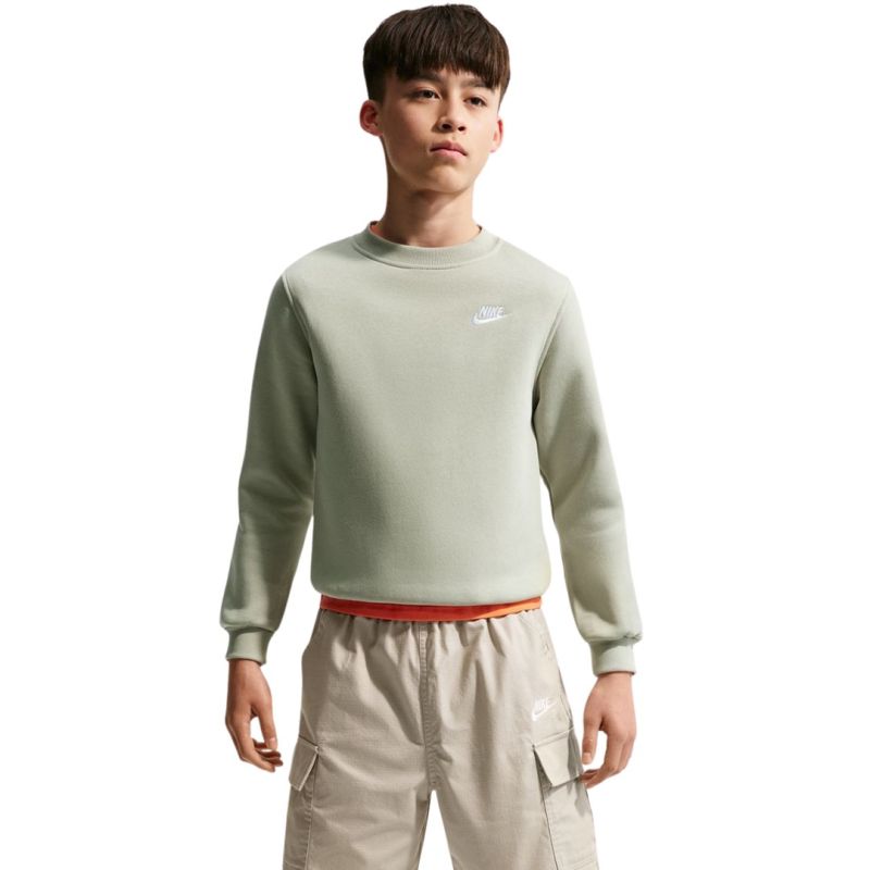 Nike Sportswear Club Fleece Kids' Sweatshirt Light Green FD3006 304 M