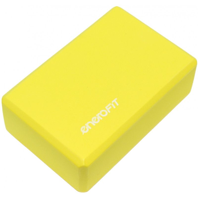 BLOCK CUBE FOR EXERCISE YOGA PILATES FITNESS YELLOW ENERO FIT