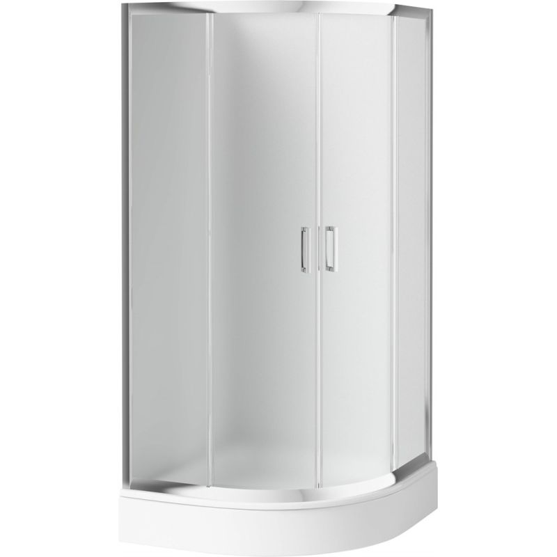 Semicircular shower cabin 80x80 cm