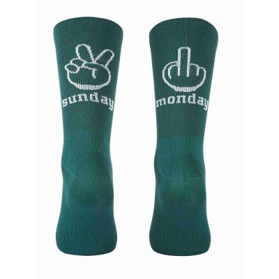 Northwave Calze Sunday Monday cycling socks emerald