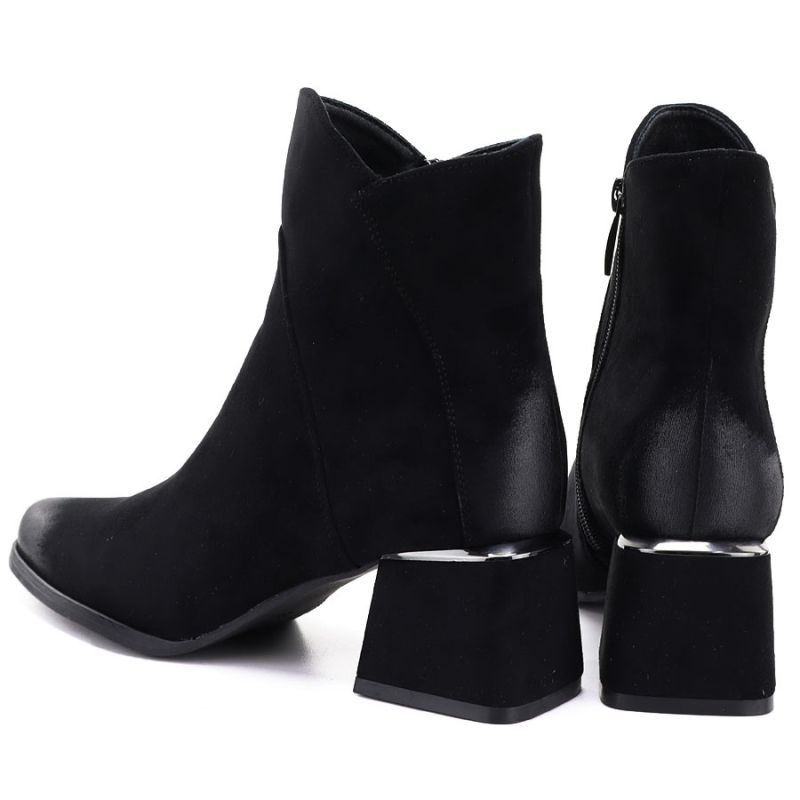 Potocki Stivali suede high-heeled ankle Potocki
