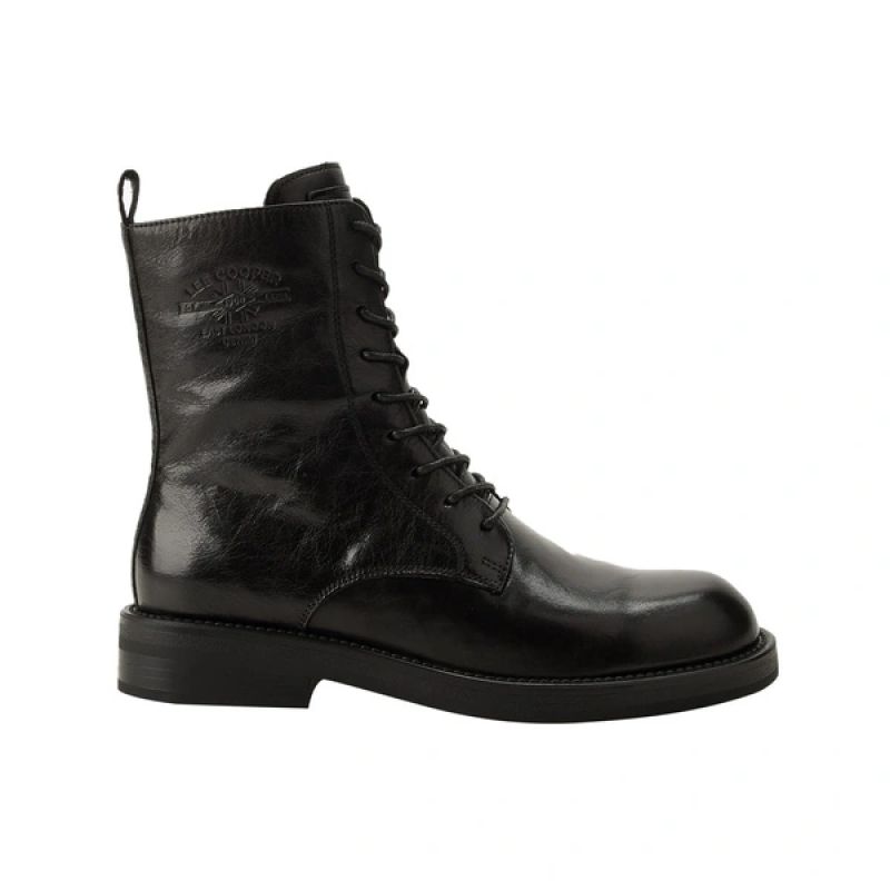 Lee Cooper women's shoes ankle boots black natural leather fashionable