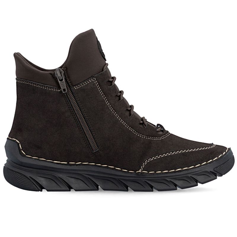 Rieker Stivali comfortable insulated ankle chocolate Rieker