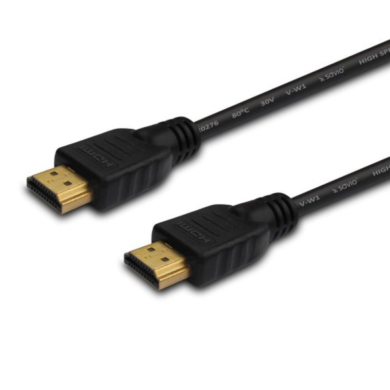 SAVIO cl-34 cable (HDMI M - HDMI M; 10m; black)