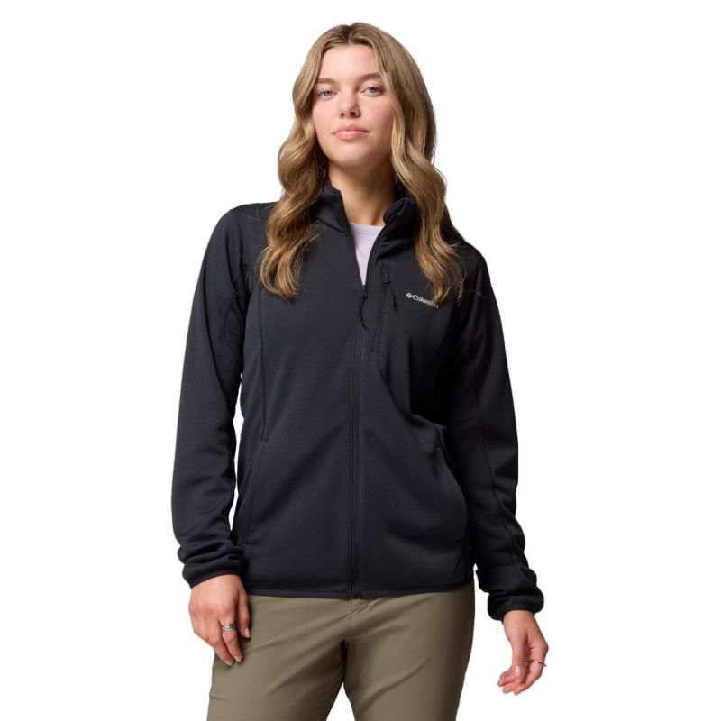 Columbia Essential Hike Grid Full Zip Fleece 2136233010 Black L