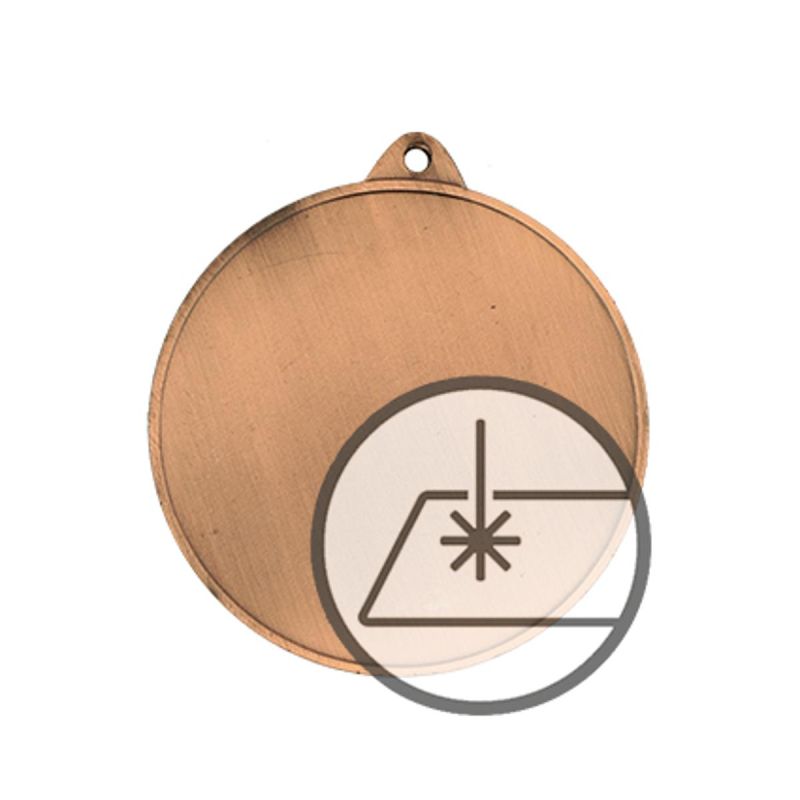 Medal with engraving on laminate