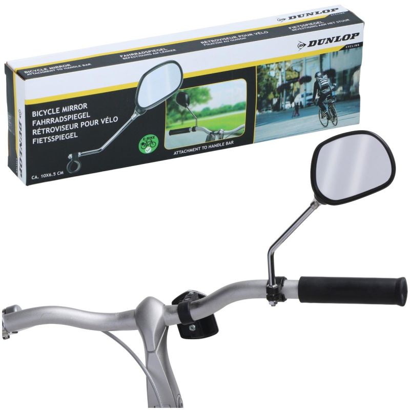 ADJUSTABLE BICYCLE MIRROR 27.5x7CM DUNLOP