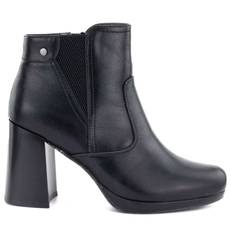 M. Daszyński Stivali ankle with block heel and platform, insulated, M.Daszyński