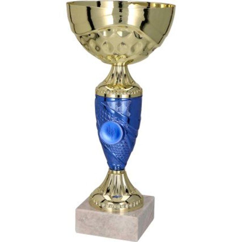 Gold and blue metal cup TM 9058D
