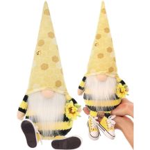 Saska Garden Sneakers snow gnome sitting drone in spring decoration