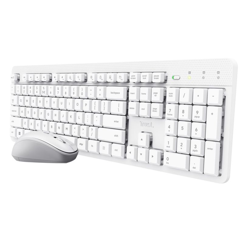 Trust ODY II Wireless White US Keyboard + Mouse