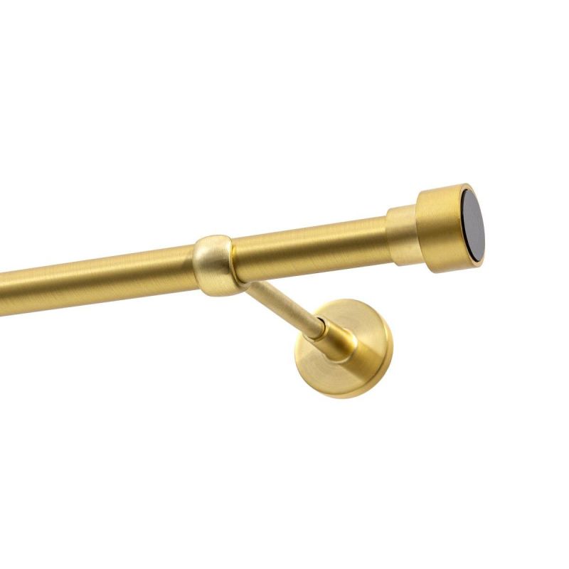 Single Curtain Rod Ø 19 mm, Satin Brass, 480 cm, SLICK KOWALSKI