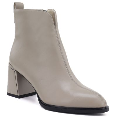 Vinceza Stivali leather high-heeled ankle Vinceza